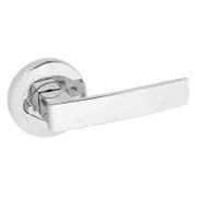 Gainsborough Bright Chrome G2 Series Round Rosettes Angular Privacy Leverset