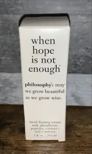 Philosophy WHEN HOPE IS NOT ENOUGH Facial Firming Serum 1 Oz ~ New Old Stock