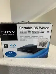 SONY Blu Ray Portable BD Writer Drive Model-BDX-S500U - 3D Playback-Boxed / NEW