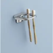 OakBrook Toothbrush / Tumbler Holder Chrome Die Cast Zinc 4003567