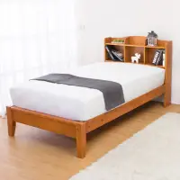 在飛比找momo購物網優惠-【BODEN】克查3.5尺實木書架單人床架