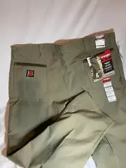 Wrangler Riggs Workwear Carpenter Pants 42x32 Rip stop Khaki Brown NWT Brand New