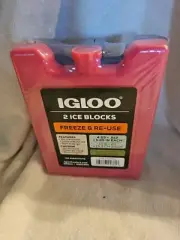 Igloo Ice Blocks - 1 Pink And 1 Purple! Freeze And Re-Use! Small Size