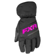 FXR Child Octane Glove (Black/Fuchsia - Large)