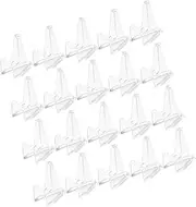 BATHVEVE 28Pcs Mini Coin Display Stand Easel Holder for Antique Coins Compact Design Shows Home and Shops Space Saving Coin Rack