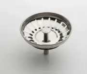 OLIVERI SP08B ROUND BASKET WASTE PLUG. STAINLESS STEEL. TO SUIT AC14