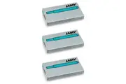 15pc Lamy T10 Fountain Pen Ink Plastic Cartridges Refill Moderate Flow Turquoise