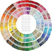 Xutong 100 Skeins Multicolor Embroidery Floss, Cross Stitch Threads, 8m/8.75yd Each, 6 Strands, Machine Washable, Perfect for DIY Projects