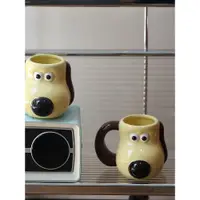 在飛比找ETMall東森購物網優惠-Fan home掌門狗卡通陶瓷馬克杯