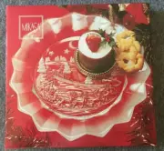 Silent Night Mikasa Frosted Edge Glass Plate Platter