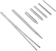 Angoily 7pcs Conical Bending Tool Automotive Tools Ratchets Crimping Power Pry Connectors Spanner Watch Repair Kit Pliers Mechanic Tweezers Wire Wrench Hinge Torque Silver Stainless Steel