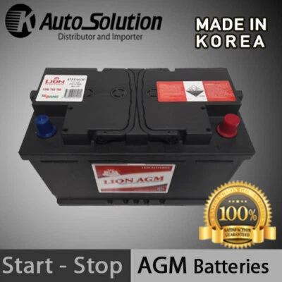 Start Stop Car AGM 12V Battery DIN77 Fits for PORSCHE 911 Turbo, Boxster, Cayman