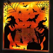 Halloween Decorations Scary Witch Bats Ghost Spiders Window Clings Stickers