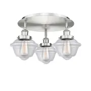Innovations Lighting 916-3C-8-19 Oxford Flush Oxford 3 Light 19"W - Nickel