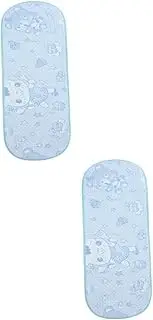 RORPOIR 2pcs Summer Stroller Cool Cushion Stroller Cooling Mat Ice Silk Material
