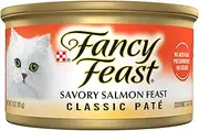 FANCY FEAST Adult Savoury Salmon Pate Wet Cat Food 24x85g