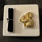 Vintage 1998 Estée Lauder Knowing Squirrel Solid Perfume Compact With Box