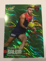 2020 Select Prestige AFL Green Parallel Melbourne Demons Christian Salem #50