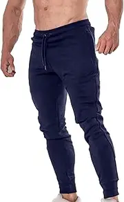 [JEShifangjiusu] Mens Athletic Joggers Cargo Pants Fashion Stretch Cotton Pants Sweatpants Casual Work Chino Pants Drawstring