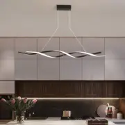 USOR LED Modern Chandelier, Dimmable Ceiling Light with Remote Control L100Xw14C