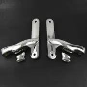 Chrome Auxiliary Lighting Brackets Fit For Harley Touring Softail Dyna 1997-2016