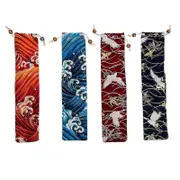 4Pcs Japanese Style Forks and Knives Storage Pouches Comb Storage Bags