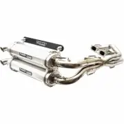 Trinity Racing Stage 5 Dual Exhaust System-Brushed Muffler for 2017-2019