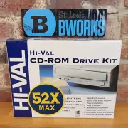 HI-VAL CD-ROM Drive Kit 52x MAX H52A-00R NEW SEALED Vintage j16