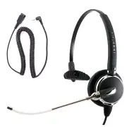 2.5mm Headset Changeable Voice Tube Monaural Swiveling Speaker Phone Headset