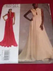 VOGUE AMERICAN DESIGNER #V1030-BADGLEY MISCHKA-LADIES GOWN PATTERN 14-22 FF