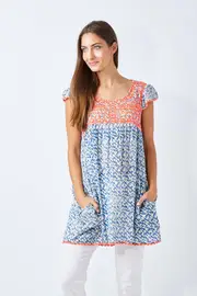 Teepee Embroidered Tunic--KAL-SP16-TED