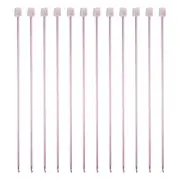 12pcs Crochet Hook 3.5mm Aluminum Knitting Needles Knitting Accessories, Pink