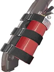 Fire Extinguisher Mount for Roll Bars - Adjustable, Secure, 1-Minute No-Tool Install - Compatible with Jeep JK JKU JL TJ CJ
