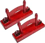 Vaguelly 2Pcs Folding Fan Holder Antique Stand for Display Lightweight Chinese Style Fan Rack Easy Assembly present for Fan Collectors and Home Decoration Dark Red