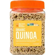 Betterbody Foods Organic Quinoa - Vegan, Complete Plant Protein, Gluten-Free, Lo