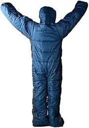 Humanoid Sleeping Bag for Camping, Hiking & Outdoors Lightweight Wearable Sleeping Bag with Arms and Legs for Adults, Women, Men，M Height 150~170CM