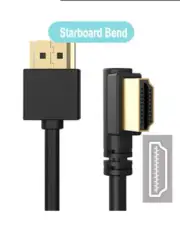 90 Degree HDMI 2.0 Cable - Graphene Enhanced Aux Cable Hdmi Cable 20cm