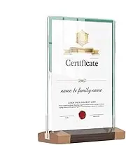 Vertical Photo Display, Awards Display Frame, Vertical Picture Frames, Clear Picture Frames, Clear Picture Frames For Showcasing Awards, Photos, Menus
