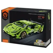 IM Master Mechanical Green Super Car Pull Back 457 Piece Model Set NEW