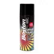 12 x Boston Gloss Black Spray Paint Cans 250 Gram High Gloss Rust Protection