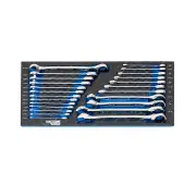 24 Pcs of Kincrome Evolution Single Way Gear Spanners EVA Tray Metric & Imperial