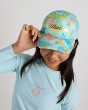 [Billabong] Billabong Girls' Cb In Da Jungle Trucker Cap in Blue Glow One Size Blue Glow
