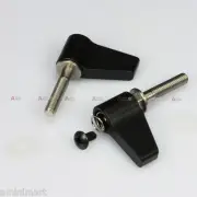 2X Rotating Knob M4 20mm Wingnut Thumb Lever Screw fr 15mm Rod Clamp block Rig