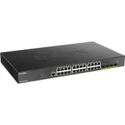 D-Link 28-Port 10-Gigabit Smart Managed PoE Switch (dgs125028xmp6kv)