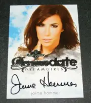 2017 Benchwarmer JAIME HAMMER Dreamgirls DREAMDATE Silver Foil Auto PLAYBOY Sexy
