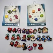 SHOES CHARMS FOR CROCS BAD BUNNY FRUITS ETC 35 PCS COLLECTIBLES JIBBITZ