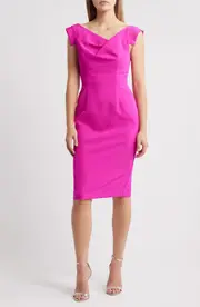 Black Halo Jackie O Sheath Dress in Vibrant Pink at Nordstrom, Size 2