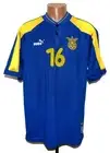 UKRAINE MATCH WORN 1998/2000 AWAY FOOTBALL SHIRT #16 XL