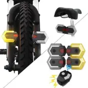 LED Bicycle Wireless RemoteControl Taillight Warning Tail Lamp Turn Signal Light