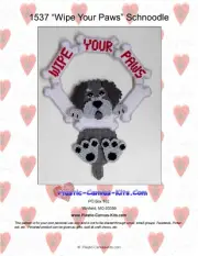 Wipe Your Paws-Schnoodle Dog-Plastic Canvas Pattern or Kit
